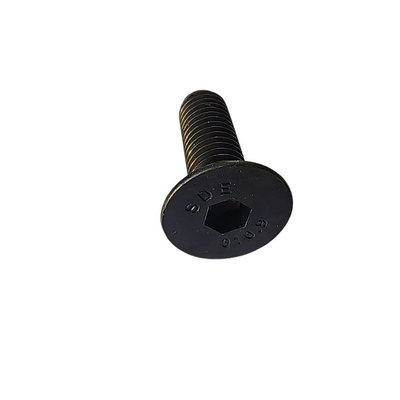 Parafuso de tampa Allen de aço de liga de óxido negro de fio completo com cabeça de panela e padrão DIN