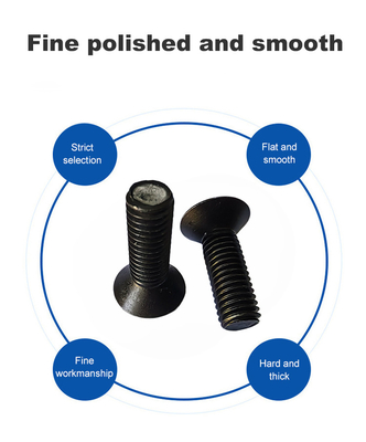 Hexagon Socket Head Cap Screw Full Thread Negrado de aço carbono com prazo de pagamento TT