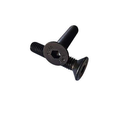 Resistência métrica Allen Cap parafuso de fio cheio de aço carbono preturado cabeça plana contra-encalhada