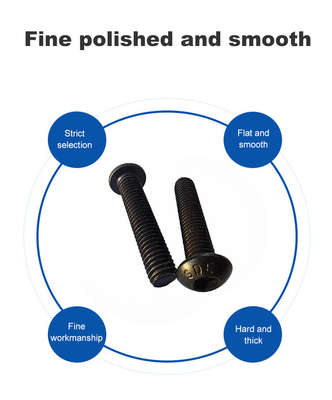 Parafusos de aço inoxidável para pagamentos em aço carbono escurecido parafusos de aço inoxidável para pagamentos TT