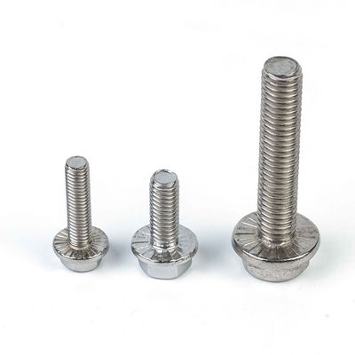 GB padrão 304 para parafusos de flange de aço inoxidável M4 M5 M6 M8 M10 M12 parafusos galvanizados hexagonais