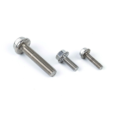 Customizado 304 316 A2 A4 Hex Flange Titânio Machine Thread Bolto para aço inoxidável
