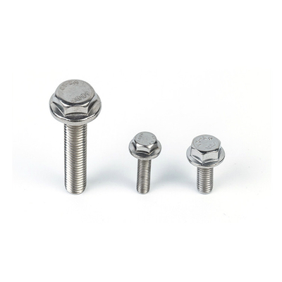 304 Flange de aço inoxidável parafusos hexagonais com cabeça hexagonal externa M5 M6 M8 M10 M12