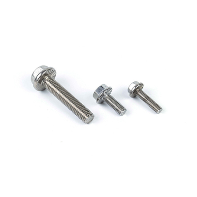 Aço inoxidável M4 M6 M8 M10 M12 DIN6921 Classe 4.8.8.8 10.9 12.9 Hex Flange cabeça parafusos