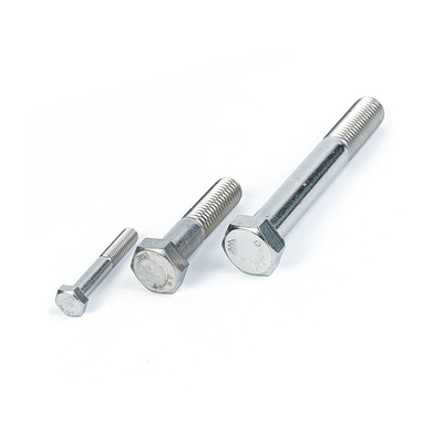Finish simples de aço inoxidável parafusos hexadecimais para garrafas de nozes para fixação forte e durável