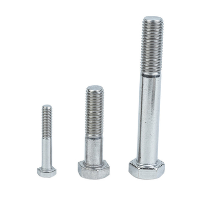 Finish simples de aço inoxidável parafusos hexadecimais para garrafas de nozes para fixação forte e durável