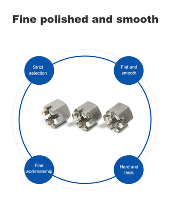 Fixação feita fácil com DIN935 tipo A flange aço inoxidável M30 Hex castelo porco