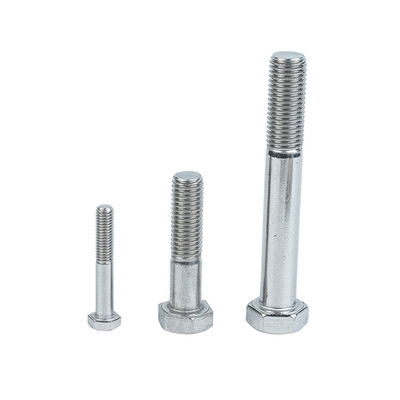Alta resistência DIN de aço inoxidável parafusos HEX cabeça de máquina para a indústria acabamento simples