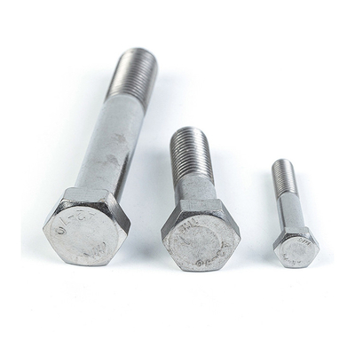 DIN931 Ferro inoxidável 304 316 Ferramentas de cabeça hexagonal de meio fio para indústria automotiva