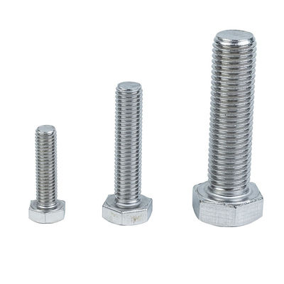 Parafuso de flange de válvula hexagonal de aço inoxidável de grau 8.8 com parafuso e porca galvanizados