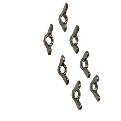 Aço inoxidável padrão DIN M6 M8 M10 Nut de asa Din315 Ss304 Butterfly Nuts