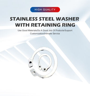 Tratamento de água SS304 aço inoxidável M3 M4 M6 M8 Snap Ring Circlip Pin Lock Shaft Washers