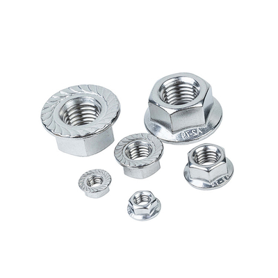Sistema de medição polegada imperial classe 6 Hexagon Hex Head Serrated Spinlock Flange Nut