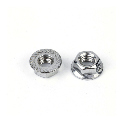 Nozes de flange hexagonais de aço inoxidável e sistema de medição imperial da Cup Nut's.