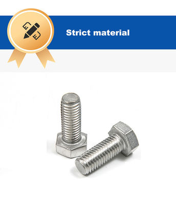 M3-M12 Extensão Full Teeth Hexagon Bolts Externo em 304 aço inoxidável DIN Standard