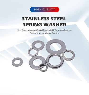 Superfície lisa de aço inoxidável 304 Metal Spring Washer para fixação DIN Standard