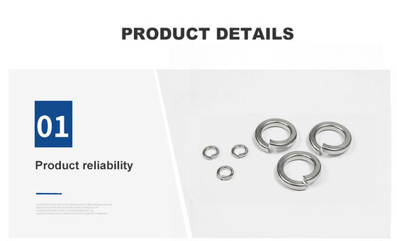 Superfície lisa de aço inoxidável 304 Metal Spring Washer para fixação DIN Standard