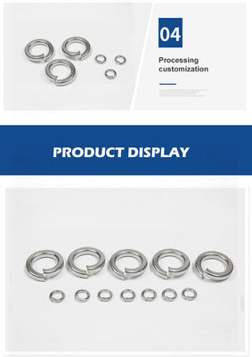 Superfície lisa de aço inoxidável 304 Metal Spring Washer para fixação DIN Standard