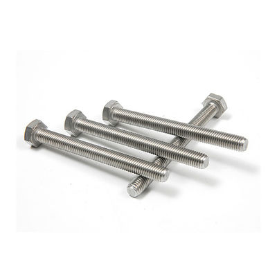 DIN933 Parafusos hexagonais de aço inoxidável com acabamento liso e DIN padrão