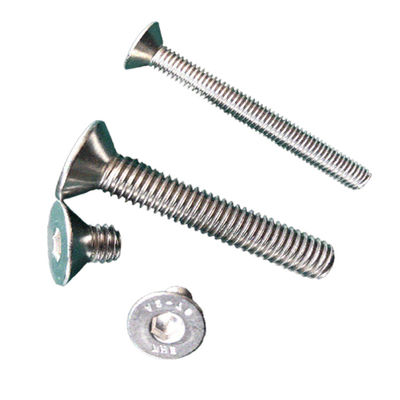 Parafusos de máquinas de aço inoxidável de cabeça em repouso personalizados para acabamento de móveis simples