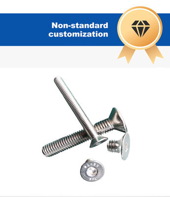 Cabeça de panela DIN7991 SS304 A2-70 Full Thread Countersunk Socket Head Screws para todos os tamanhos