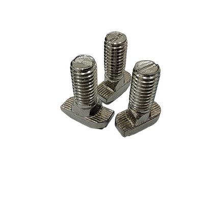 Parafuso em forma de T de aço inoxidável para perfil de alumínio da série 45 M8*20-10 padrão personalizado