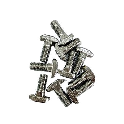 Parafuso em forma de T de aço inoxidável para perfil de alumínio da série 45 M8*20-10 padrão personalizado