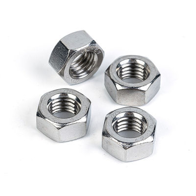 Nozes hexagonais galvanizadas de aço inoxidável com nozes hexagonais métricas e de polegadas
