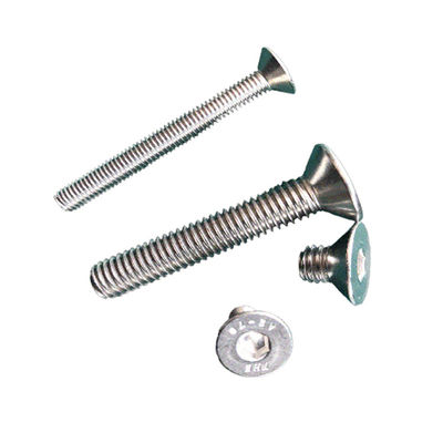 Parafusos hexagonais de aço inoxidável com cabeça plana M2M3M4M5M6