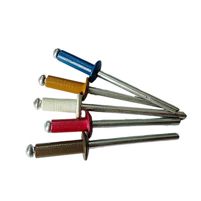 6-32mm DIN padrão Eco-friendly Round Head Pop Rivets com várias opções de cores
