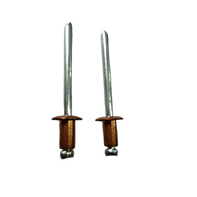 Rebites abertos de latão resistentes à corrosão para múltiplas aplicações comprimento 3-35 mm