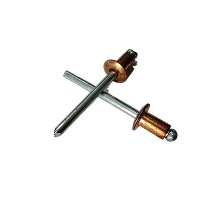 Rebites abertos de latão resistentes à corrosão para múltiplas aplicações comprimento 3-35 mm