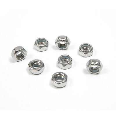 Indústria de petróleo e gás aço inoxidável Nylon Insert Lock Nut com acabamento 304 resistente ao calor
