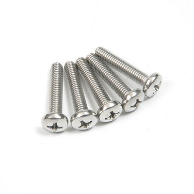 Outros parafusos Phillips de aço inoxidável padrão de cabeça plana, cabeça de contra-encosto, cabeça de auto-encosto