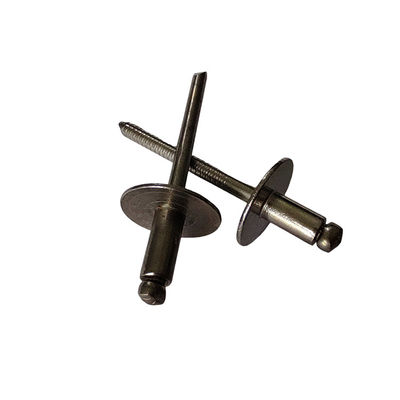 Torneio CNC equipado com rivetes de ferro de tipo aberto e fechado cabeça redonda de borda grande para montagem rápida