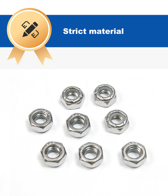 Finish Nylon Lock Nut Hexagonal Nut aço inoxidável DIN 982 100% inspecionado