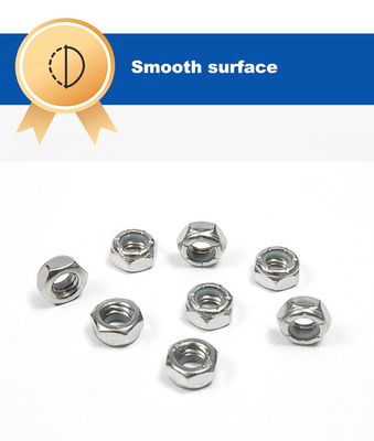Finish Nylon Lock Nut Hexagonal Nut aço inoxidável DIN 982 100% inspecionado