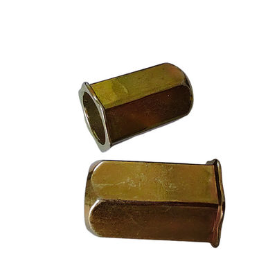 Aço de carbono revestido com zinco amarelo cabeça pequena nojo de rivet de rosca hexadeca para eletrodomésticos