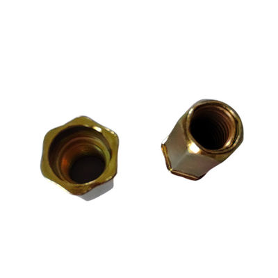 Metric Yellow Zinc-Plated Carbon Steel Full Hex Threaded Open Rivet Nut Durável