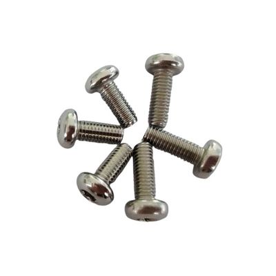 Parafusos de segurança de cabeça de botão de aço inoxidável à prova de adulteração com alfinete