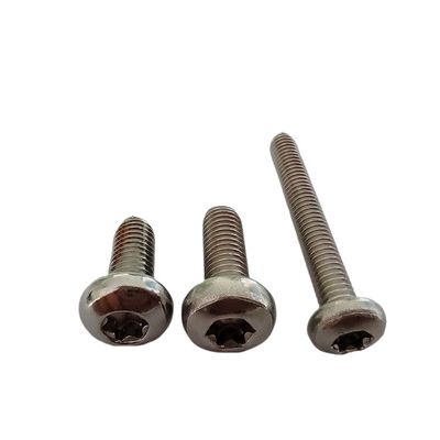 Parafusos de segurança de cabeça de botão de aço inoxidável à prova de adulteração com alfinete