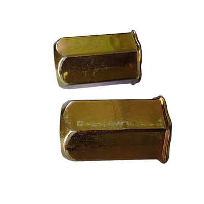 Aço carbono revestido de zinco amarelo cabeça pequena, nojo de rivet de rosca hexadeca para o seu benefício