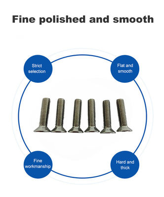 SS304 Ferro inoxidável Torque de cabeça plana Socket Cup parafusos de segurança com norma ISO