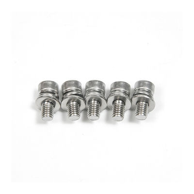 M6 Ferro inoxidável DIN912 Standard Hexagon Socket Head Screw com mola e lavadora
