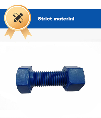 Aço carbono zinco revestido de parafuso sem cabeça de barra de vara roscada de ponta dupla 10 mm-1000 mm de comprimento