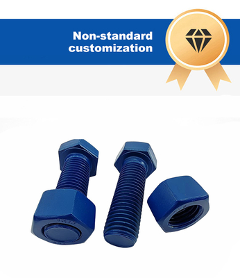 Aço carbono zinco revestido de parafuso sem cabeça de barra de vara roscada de ponta dupla 10 mm-1000 mm de comprimento