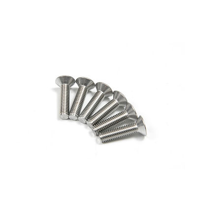 Grau de resistência A-nível de aço inoxidável personalizado ISO Standard Hex Socket Countersunk Head Screws limpo durável