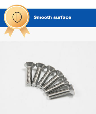 Grau de resistência A-nível de aço inoxidável personalizado ISO Standard Hex Socket Countersunk Head Screws limpo durável