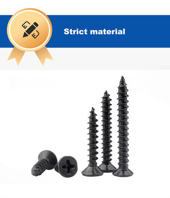 Parafusos de revestimento de parede seca em zinco preto parafusos de revestimento de aço inoxidável e serviço de amostras