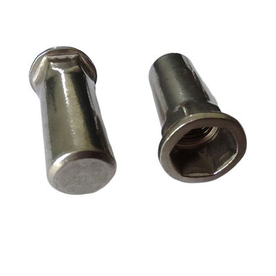 Nozes de rebites semihex cegas resistentes à corrosão de aço inoxidável com acabamento revestido de níquel